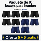 Kit 10 bóxers de fibra de bambú - Paga 5 y llévate 10