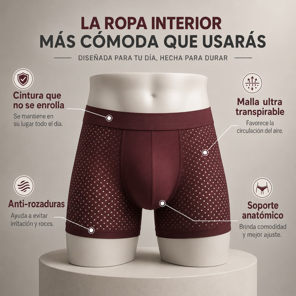 Kit 10 bóxers de fibra de bambú - Paga 5 y llévate 10